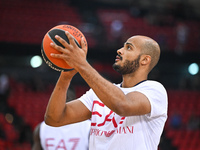 Shavon Shields of EA7 Emporio Armani Milan plays during the Euroleague, Round 3 match between Olympiacos Piraeus and EA7 Emporio Armani Mila...