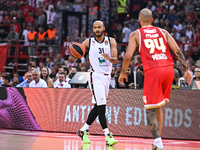 Shavon Shields of EA7 Emporio Armani Milan plays during the Euroleague, Round 3 match between Olympiacos Piraeus and EA7 Emporio Armani Mila...