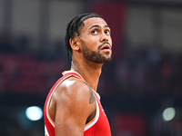 Tyler Dorsey of Olympiacos Piraeus plays during the Euroleague, Round 3 match between Olympiacos Piraeus and EA7 Emporio Armani Milan at Pea...