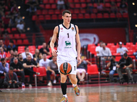 Neno Dimitrijevic of EA7 Emporio Armani Milan plays during the Euroleague, Round 3 match between Olympiacos Piraeus and EA7 Emporio Armani M...