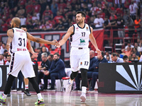 Giampaolo Ricci of EA7 Emporio Armani Milan plays during the Euroleague, Round 3 match between Olympiacos Piraeus and EA7 Emporio Armani Mil...