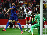 Robert Lewandowski of Poland during UEFA Nations League football match Poland - Croatia at National Stadium in Warsaw, Poland on October 15,...