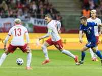 Jakub Kaminski , Piotr Zielinski , Petar Sucic  during UEFA Nations League match Poland vs Croatia in Warsaw Poland on 15 October 2024. (