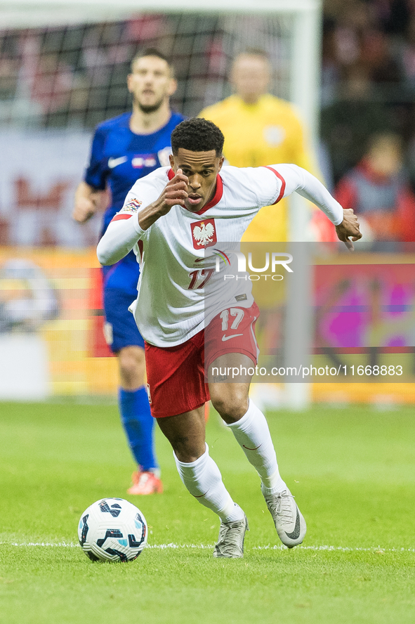 Michael Ameyaw  during UEFA Nations League match Poland vs Croatia in Warsaw Poland on 15 October 2024. 