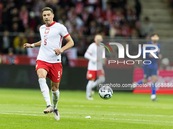 Jan Bednarek  during UEFA Nations League match Poland vs Croatia in Warsaw Poland on 15 October 2024. (