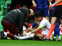 Robert Lewandowski of Poland during UEFA Nations League football match Poland - Croatia at National Stadium in Warsaw, Poland on October 15,...