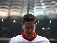 Robert Lewandowski of Poland during UEFA Nations League football match Poland - Croatia at National Stadium in Warsaw, Poland on October 15,...