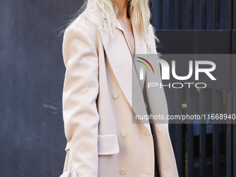 Frida Aasen attends the Max Mara Fashion Show during the Milan Womenswear Spring/Summer 2025 in Milan, Italy, on September 19, 2024 (