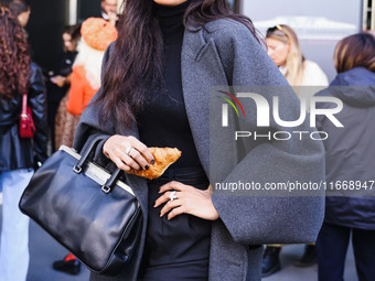 Jameela Jamil attends the Max Mara Fashion Show during the Milan Womenswear Spring/Summer 2025 in Milan, Italy, on September 19, 2024 (