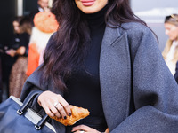 Jameela Jamil attends the Max Mara Fashion Show during the Milan Womenswear Spring/Summer 2025 in Milan, Italy, on September 19, 2024 (