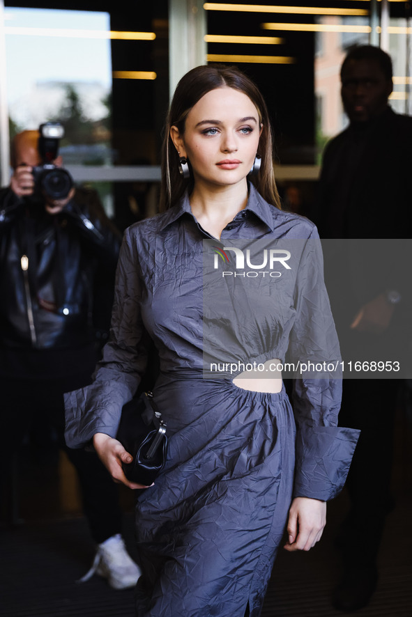 Joey King attends the Max Mara Fashion Show during the Milan Womenswear Spring/Summer 2025 in Milan, Italy, on September 19, 2024 