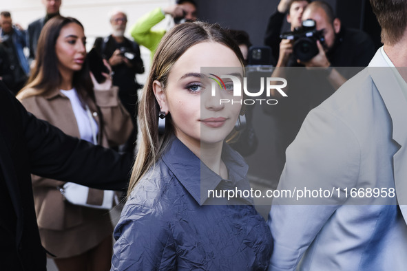 Joey King attends the Max Mara Fashion Show during the Milan Womenswear Spring/Summer 2025 in Milan, Italy, on September 19, 2024 