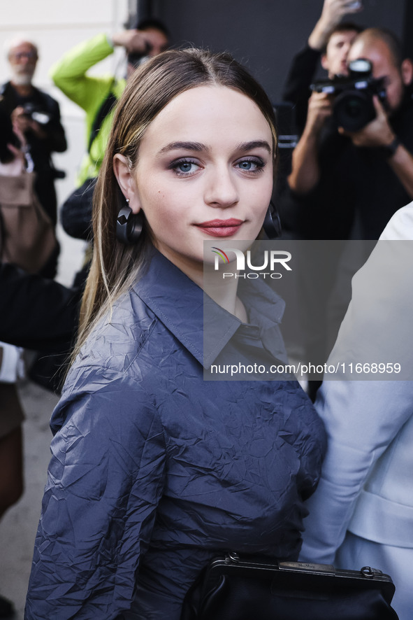 Joey King attends the Max Mara Fashion Show during the Milan Womenswear Spring/Summer 2025 in Milan, Italy, on September 19, 2024 