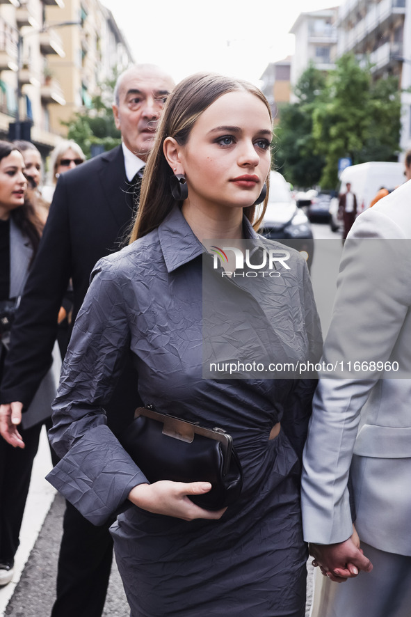 Joey King attends the Max Mara Fashion Show during the Milan Womenswear Spring/Summer 2025 in Milan, Italy, on September 19, 2024 