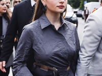 Joey King attends the Max Mara Fashion Show during the Milan Womenswear Spring/Summer 2025 in Milan, Italy, on September 19, 2024 (