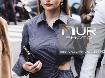 Joey King attends the Max Mara Fashion Show during the Milan Womenswear Spring/Summer 2025 in Milan, Italy, on September 19, 2024 (