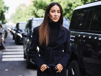 Tamara Kalinic attends the Max Mara Fashion Show during the Milan Womenswear Spring/Summer 2025 in Milan, Italy, on September 19, 2024 (