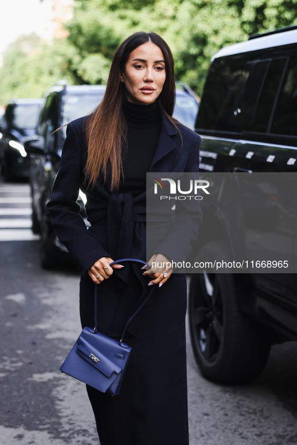 Tamara Kalinic attends the Max Mara Fashion Show during the Milan Womenswear Spring/Summer 2025 in Milan, Italy, on September 19, 2024 