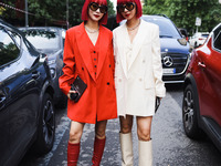 Amiaya attends the Max Mara Fashion Show during the Milan Womenswear Spring/Summer 2025 in Milan, Italy, on September 19, 2024 (