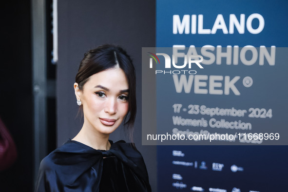 Heart Evangelista attends the Max Mara Fashion Show during the Milan Womenswear Spring/Summer 2025 in Milan, Italy, on September 19, 2024 