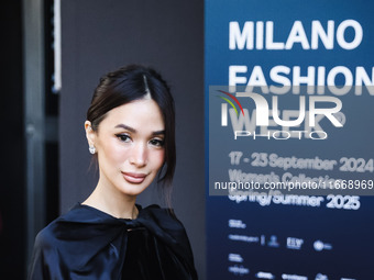 Heart Evangelista attends the Max Mara Fashion Show during the Milan Womenswear Spring/Summer 2025 in Milan, Italy, on September 19, 2024 (