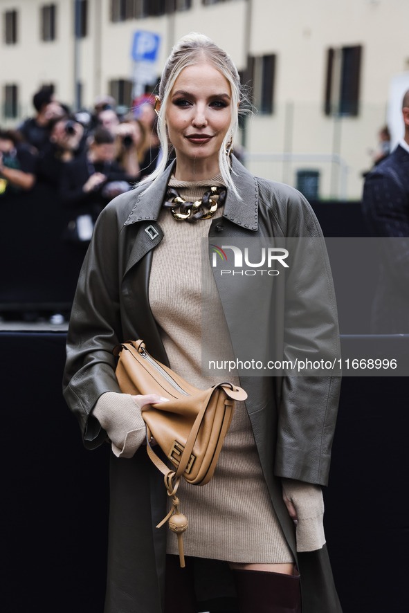 Leonie Hanne attends the Fendi Fashion Show during the Milan Womenswear Spring/Summer 2025 in Milan, Italy, on September 17, 2024 