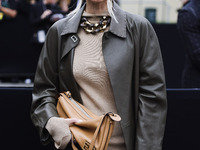 Leonie Hanne attends the Fendi Fashion Show during the Milan Womenswear Spring/Summer 2025 in Milan, Italy, on September 17, 2024 (