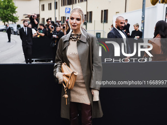 Leonie Hanne attends the Fendi Fashion Show during the Milan Womenswear Spring/Summer 2025 in Milan, Italy, on September 17, 2024 (