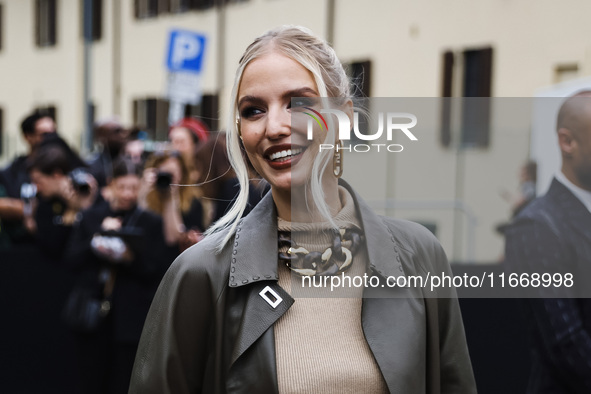 Leonie Hanne attends the Fendi Fashion Show during the Milan Womenswear Spring/Summer 2025 in Milan, Italy, on September 17, 2024 