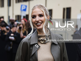 Leonie Hanne attends the Fendi Fashion Show during the Milan Womenswear Spring/Summer 2025 in Milan, Italy, on September 17, 2024 (