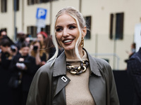 Leonie Hanne attends the Fendi Fashion Show during the Milan Womenswear Spring/Summer 2025 in Milan, Italy, on September 17, 2024 (