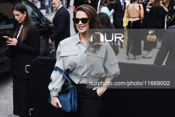 Hayley Atwell attends the Fendi Fashion Show during the Milan Womenswear Spring/Summer 2025 in Milan, Italy, on September 17, 2024. 