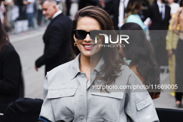 Hayley Atwell attends the Fendi Fashion Show during the Milan Womenswear Spring/Summer 2025 in Milan, Italy, on September 17, 2024. 