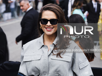 Hayley Atwell attends the Fendi Fashion Show during the Milan Womenswear Spring/Summer 2025 in Milan, Italy, on September 17, 2024. (