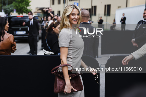 Shailene Woodley attends the Fendi Fashion Show during the Milan Womenswear Spring/Summer 2025 in Milan, Italy, on September 17, 2024 