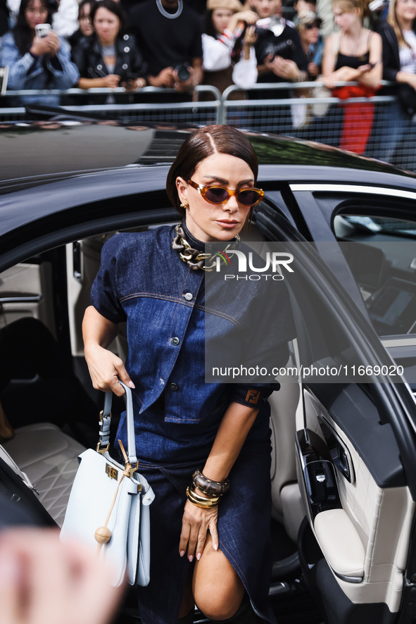 Saba Mubarak attends the Fendi Fashion Show during the Milan Womenswear Spring/Summer 2025 in Milan, Italy, on September 17, 2024 