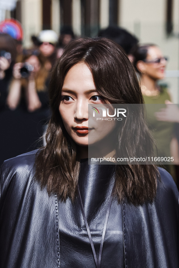 Haruna Kawaguchi attends the Fendi Fashion Show during the Milan Womenswear Spring/Summer 2025 in Milan, Italy, on September 17, 2024 