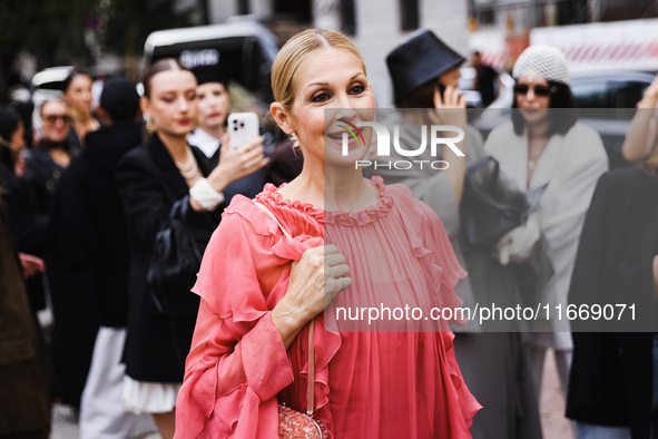 Kelly Rutherford attends the Alberta Ferretti Fashion Show during the Milan Womenswear Spring/Summer 2025 in Milan, Italy, on September 17,...