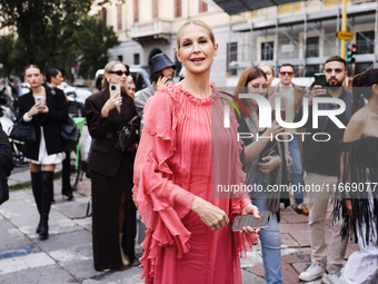 Kelly Rutherford attends the Alberta Ferretti Fashion Show during the Milan Womenswear Spring/Summer 2025 in Milan, Italy, on September 17,...