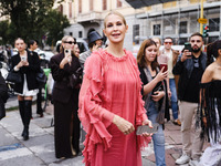 Kelly Rutherford attends the Alberta Ferretti Fashion Show during the Milan Womenswear Spring/Summer 2025 in Milan, Italy, on September 17,...