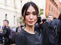 Heart Evangelista attends the Alberta Ferretti Fashion Show during the Milan Womenswear Spring/Summer 2025 in Milan, Italy, on September 17,...