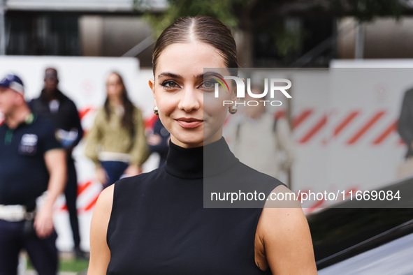 Alessia Lanza attends the Alberta Ferretti Fashion Show during the Milan Womenswear Spring/Summer 2025 in Milan, Italy, on September 17, 202...