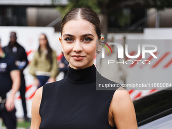 Alessia Lanza attends the Alberta Ferretti Fashion Show during the Milan Womenswear Spring/Summer 2025 in Milan, Italy, on September 17, 202...