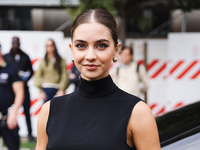 Alessia Lanza attends the Alberta Ferretti Fashion Show during the Milan Womenswear Spring/Summer 2025 in Milan, Italy, on September 17, 202...