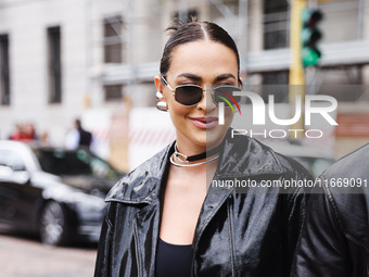 Giulia Gaudino attends the Alberta Ferretti Fashion Show during the Milan Womenswear Spring/Summer 2025 in Milan, Italy, on September 17, 20...