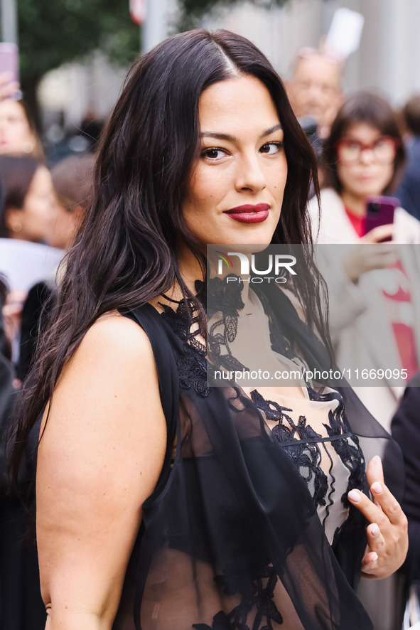 Ashley Graham attends the Alberta Ferretti Fashion Show during the Milan Womenswear Spring/Summer 2025 in Milan, Italy, on September 17, 202...