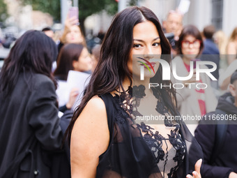 Ashley Graham attends the Alberta Ferretti Fashion Show during the Milan Womenswear Spring/Summer 2025 in Milan, Italy, on September 17, 202...