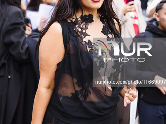 Ashley Graham attends the Alberta Ferretti Fashion Show during the Milan Womenswear Spring/Summer 2025 in Milan, Italy, on September 17, 202...