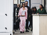 Amelia Gray Hamlin attends the Boss Fashion Show during the Milan Womenswear Spring/Summer 2025 in Milan, Italy, on September 18, 2024 (