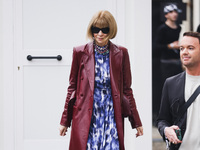 Anna Wintour attends the Boss Fashion Show during the Milan Womenswear Spring/Summer 2025 in Milan, Italy, on September 18, 2024 (